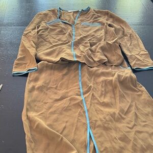 Geoffrey Beene Vintage silk two piece outfit